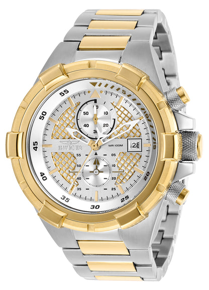 Invicta Men's 50mm Aviator Quartz Chronograph Two-Tone Bracelet Watch