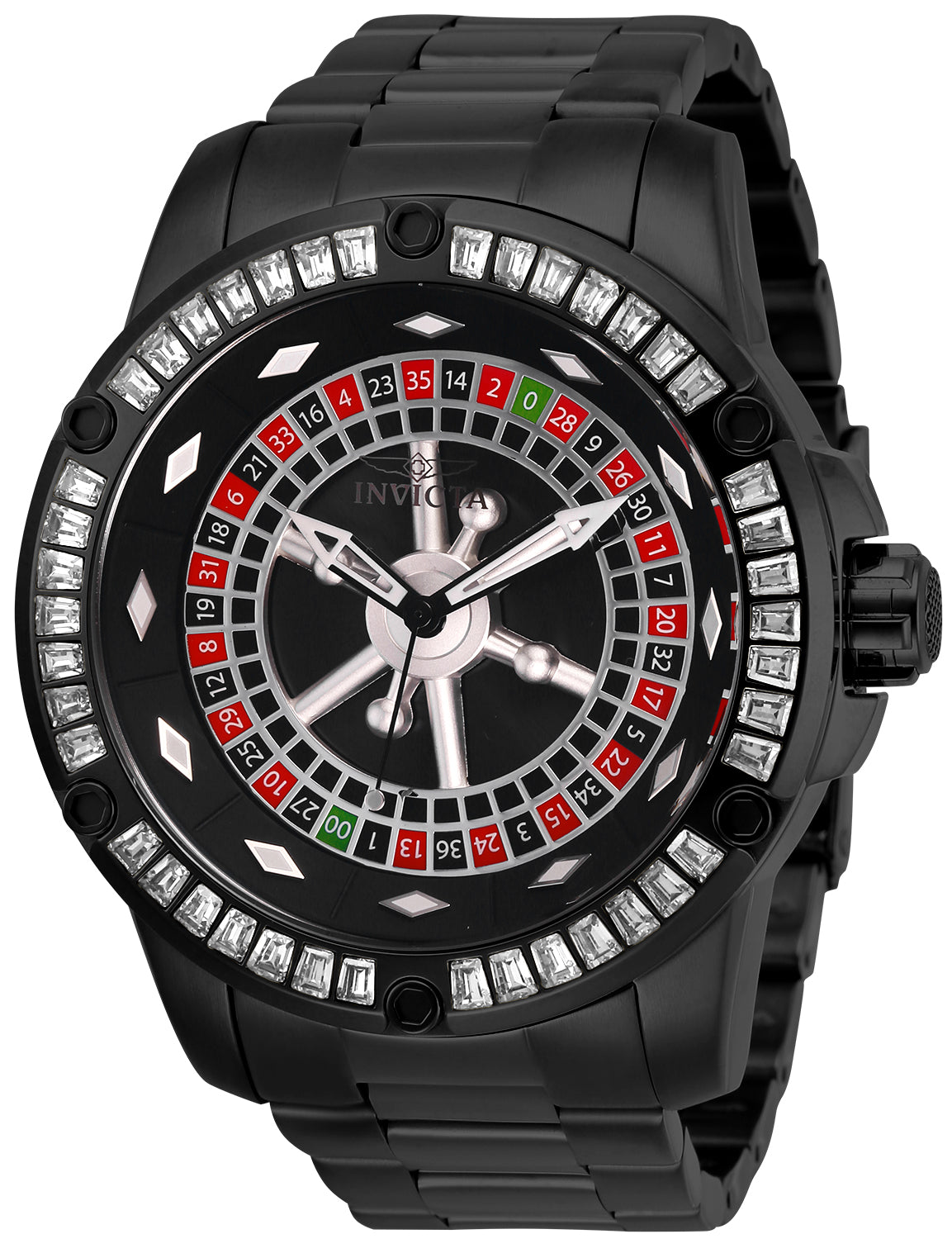 Invicta Men's 52mm Specialty Automatic Roulette Crystal Bezel Bracelet Watch
