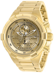 Invicta Men's 50mm Aviator Quartz Chronograph Goldtone Bracelet Watch