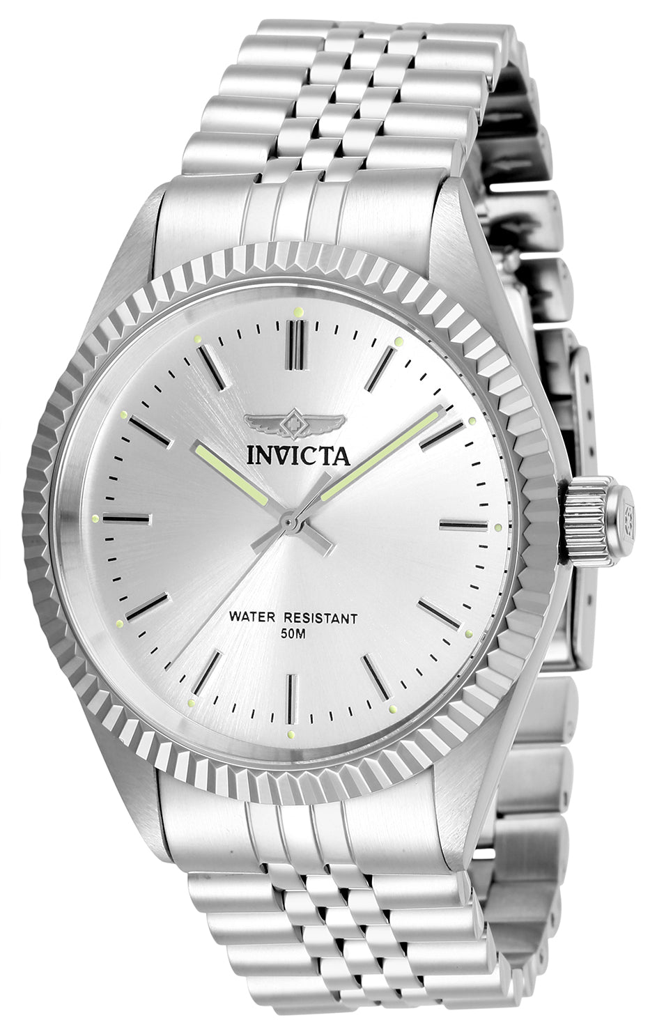 Invicta Men's 43mm Specialty Quartz Fluted Bezel Jubilee Bracelet Watch