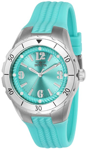 Invicta Women's 38mm Angel Quartz Turquoise Silicone Strap Watch