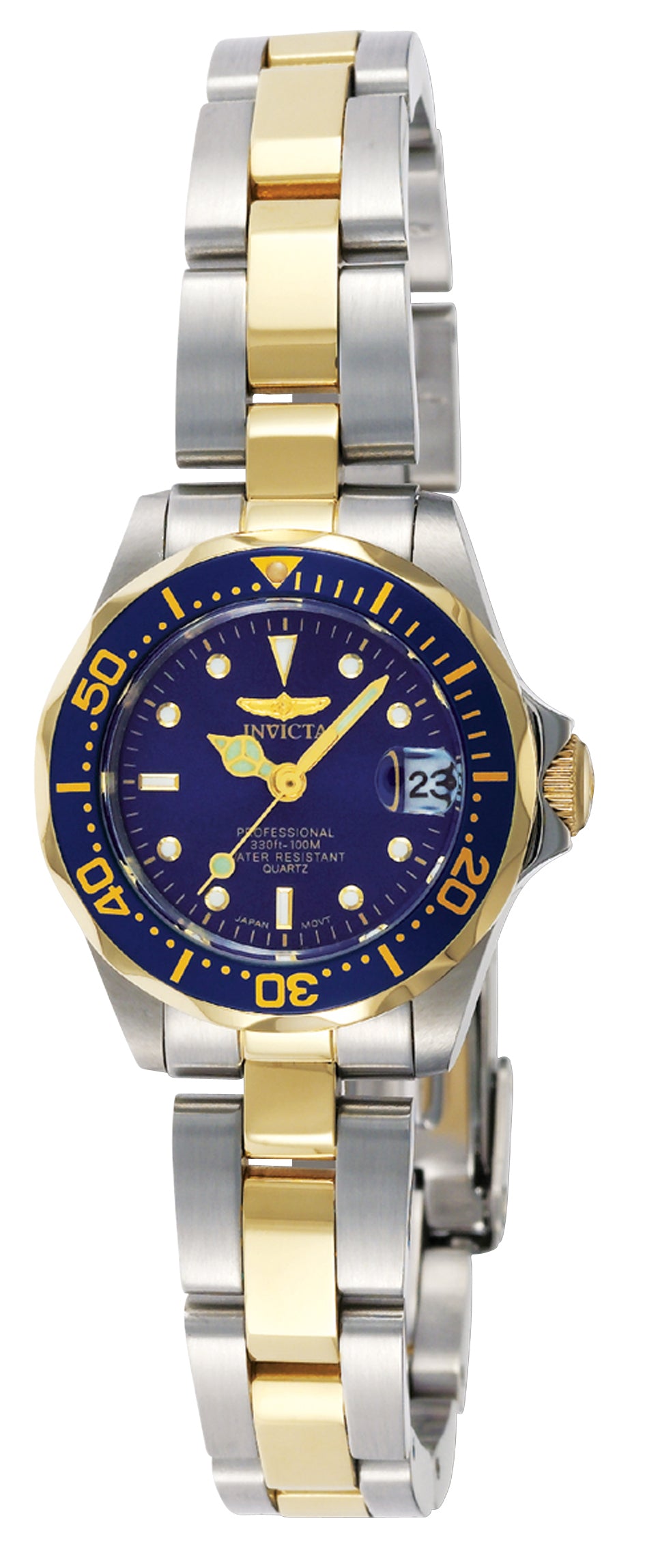 Invicta Women's 24mm Pro Diver Quartz Date Stainless Steel Bracelet Watch