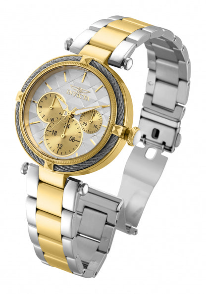 Invicta Women's 36mm Bolt Quartz 24 Hour Mosaic Dial Two-Tone Bracelet Watch