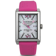 Locman Men's 44mm Classic Quartz Mother-of-Pearl Silicone Silicone Strap Watch