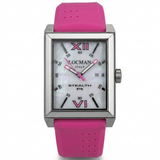 Locman Men's 44mm Classic Quartz Mother-of-Pearl Silicone Silicone Strap Watch
