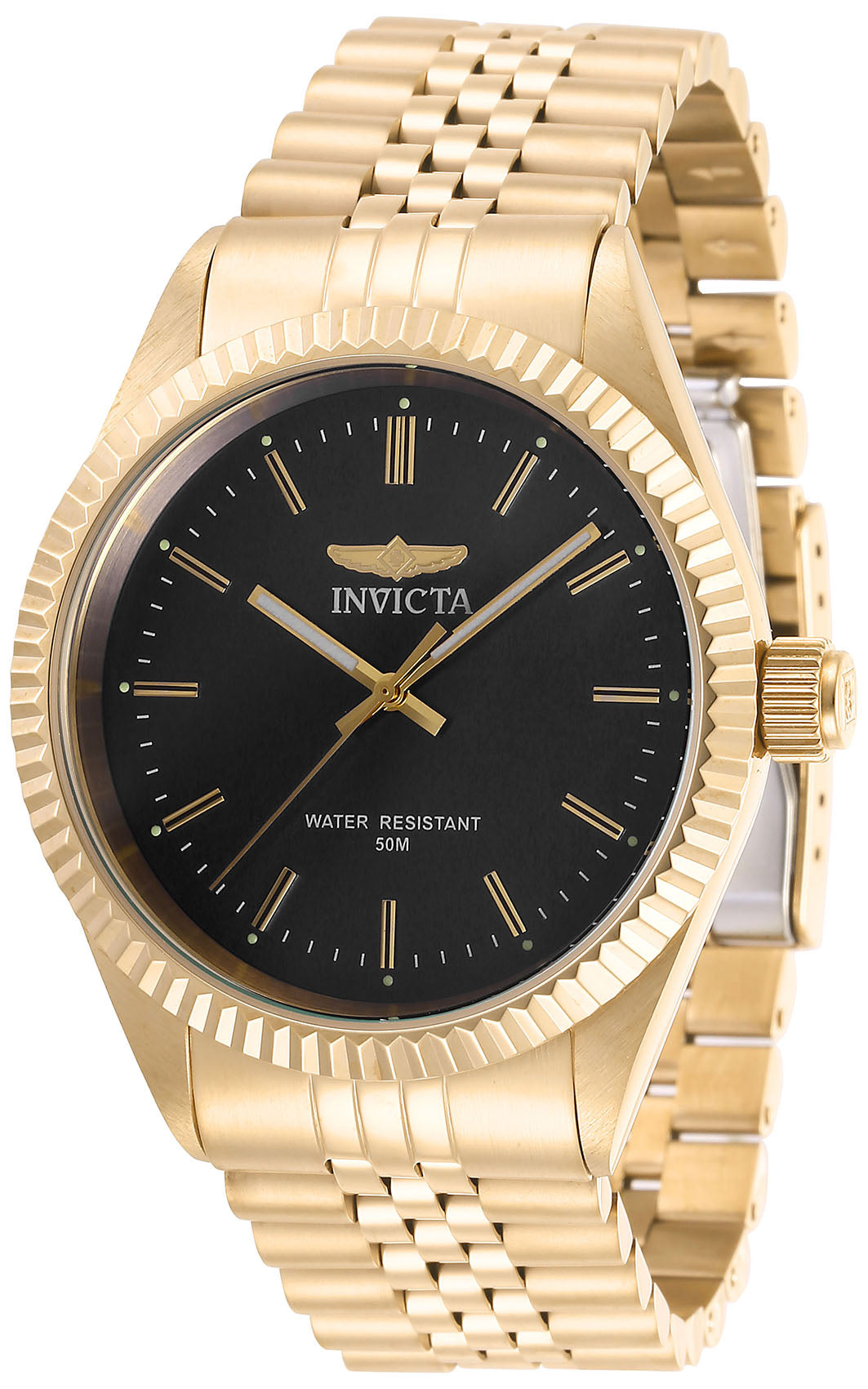 Invicta Men's 43mm Specialty Quartz Diamond-Cut Bezel Bracelet Watch