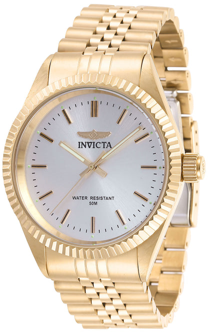 Invicta Men's 43mm Specialty Quartz Diamond-Cut Bezel Bracelet Watch