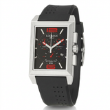 Locman Men's 50mm Sport Quartz Chronograph Rectangle Silicone Strap Watch