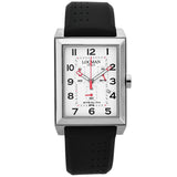 Locman Men's 50mm Classic Quartz Chronograph Rectangle Silicone Strap Watch