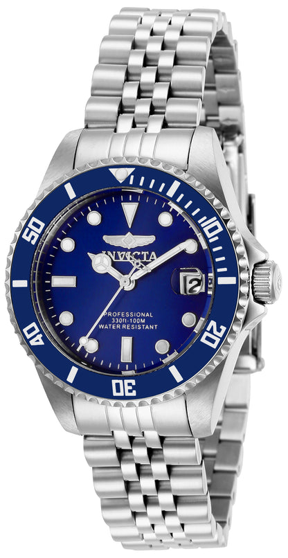 Invicta Women's 34mm Pro Diver Quartz Date Jubilee Bracelet Watch