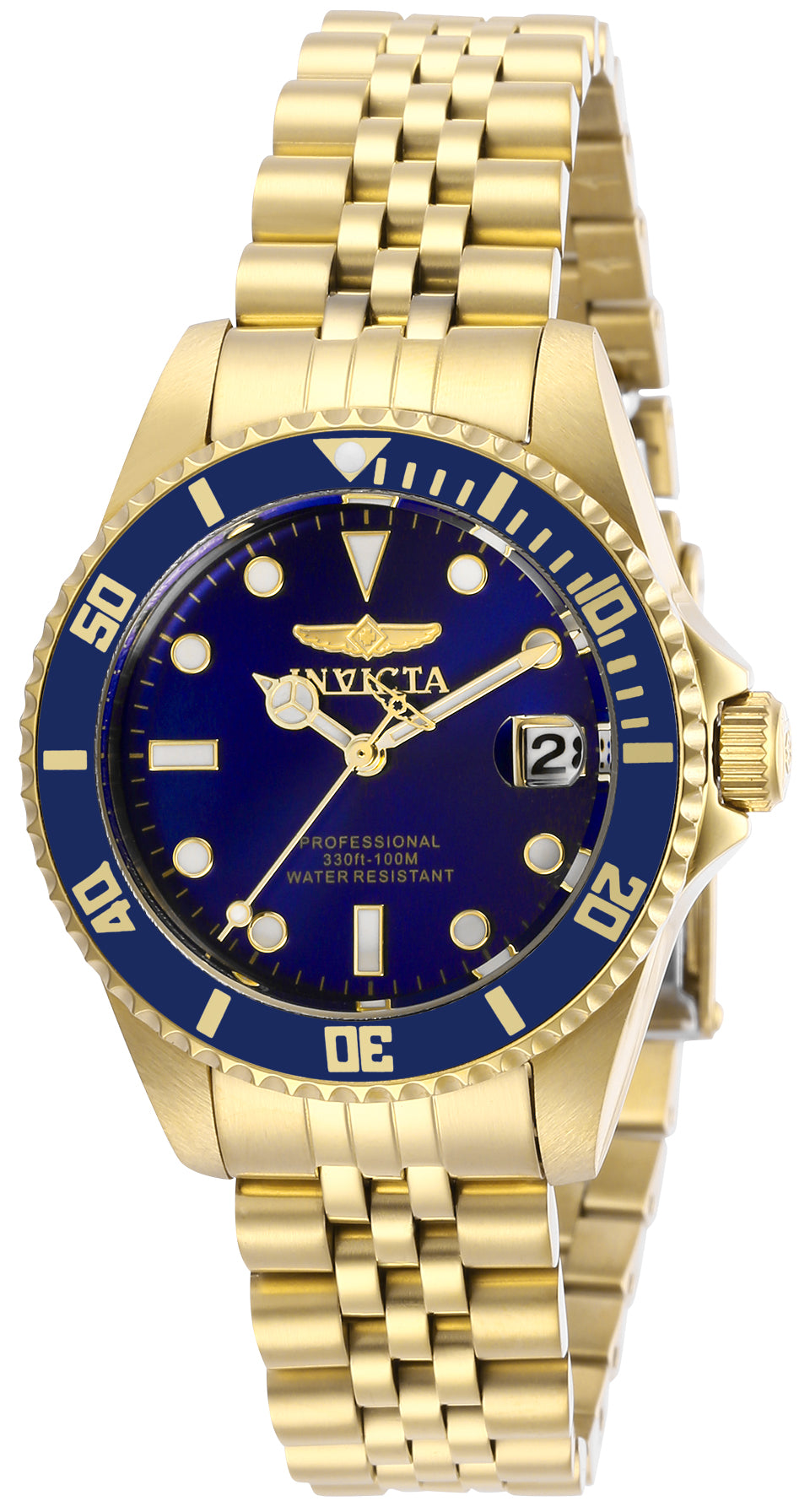 Invicta Women's 34mm Pro Diver Quartz Date Jubilee Bracelet Watch