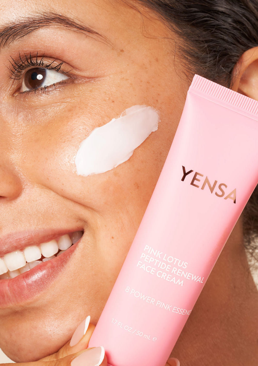 YENSA Pink Lotus Peptide Renewal Face Cream 1.7oz
