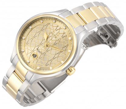 Invicta Women's 38mm Angel Quartz Date Circle Pattern Dial Bracelet Watch