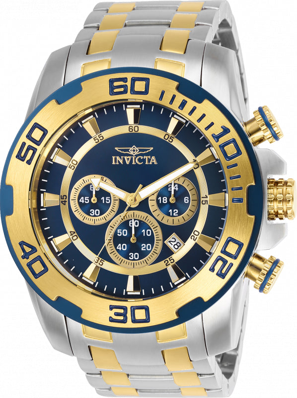 Invicta Men's 50mm Pro Diver Quartz Multifunction Two-Tone Bracelet Watch