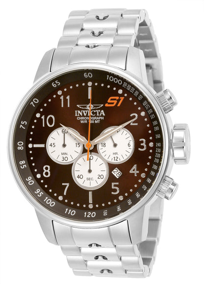 Invicta Men's 48mm S1 Rally Quartz Chronograph Silvertone Bracelet Watch
