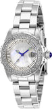 Invicta Women's 30mm Angel Quartz Crystal Bezel MOP Bracelet Watch