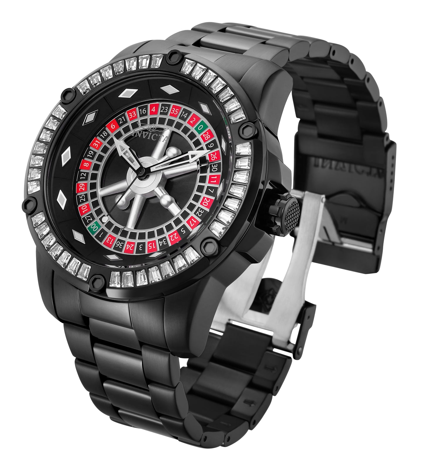 Invicta Men's 52mm Specialty Automatic Roulette Crystal Bezel Bracelet Watch
