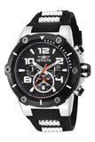 Invicta Men's 51mm Speedway Quartz Chronograph Black Silicone Strap Watch