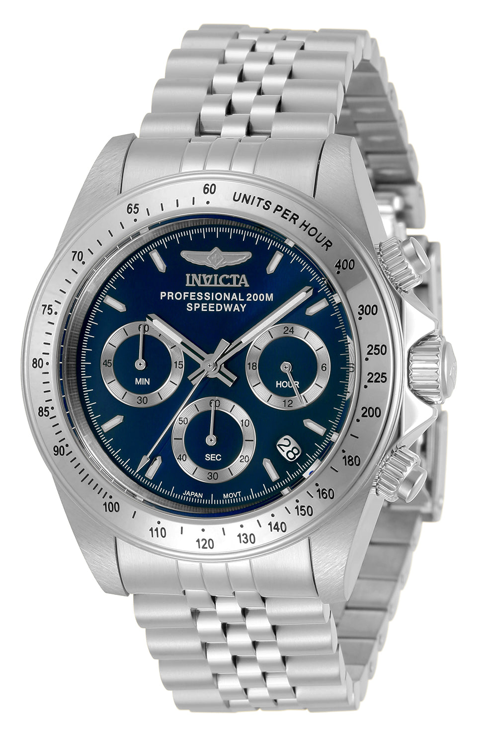 Invicta Men's 39mm Speedway Quartz Chronograph Stainless Steel Bracelet Watch