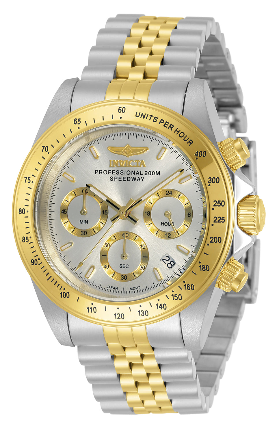 Invicta Men's 39mm Speedway Quartz Chronograph Stainless Steel Bracelet Watch