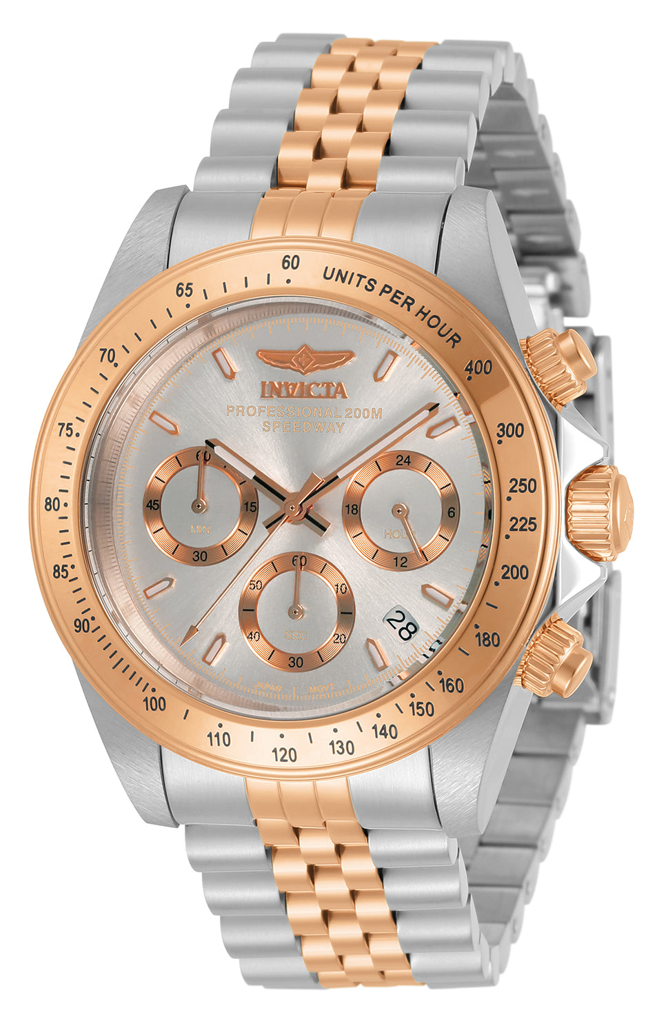 Invicta Men's 39mm Speedway Quartz Chronograph Stainless Steel Bracelet Watch