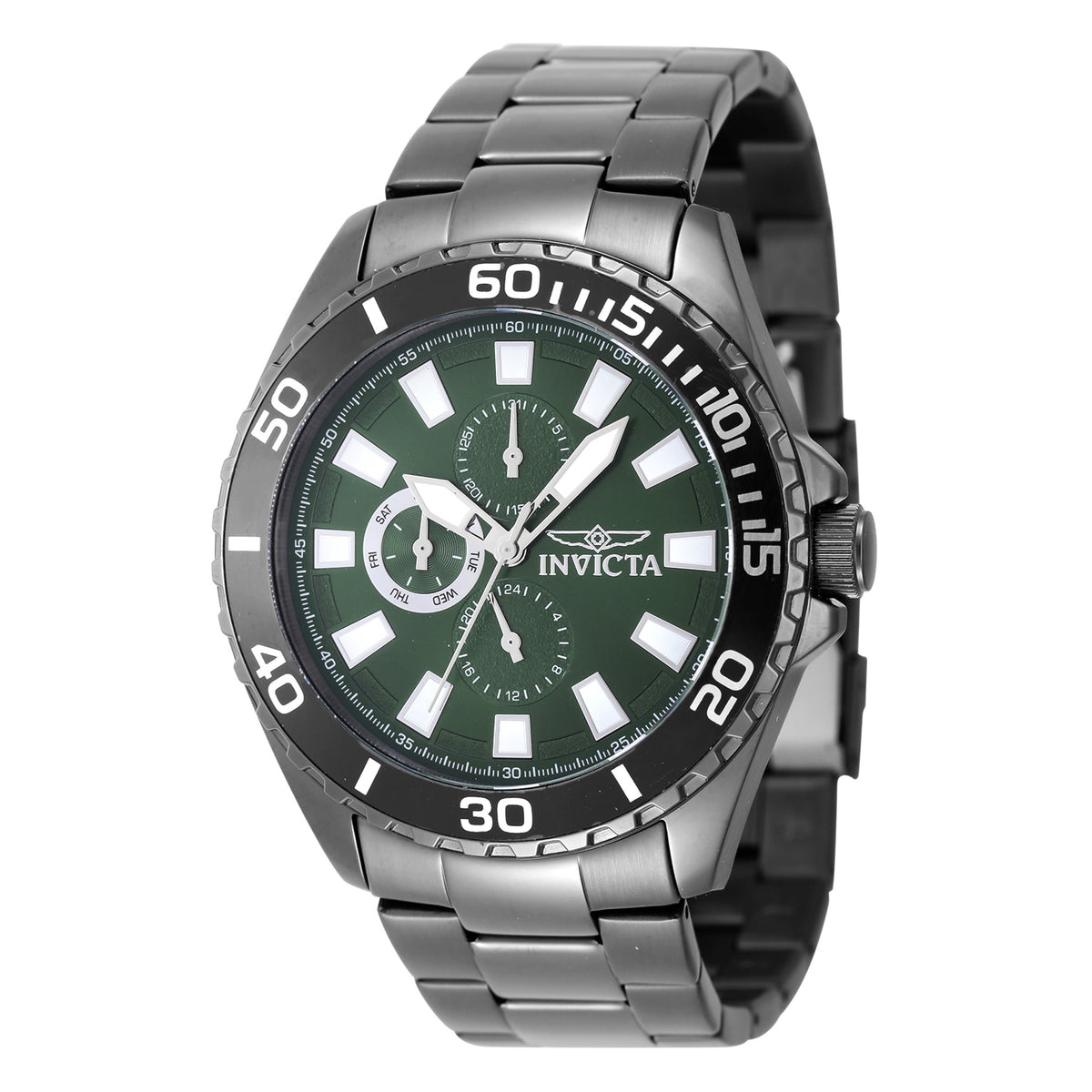 Invicta Men's 46mm Pro Diver Quartz Chronograph Charcoal Bracelet Watch