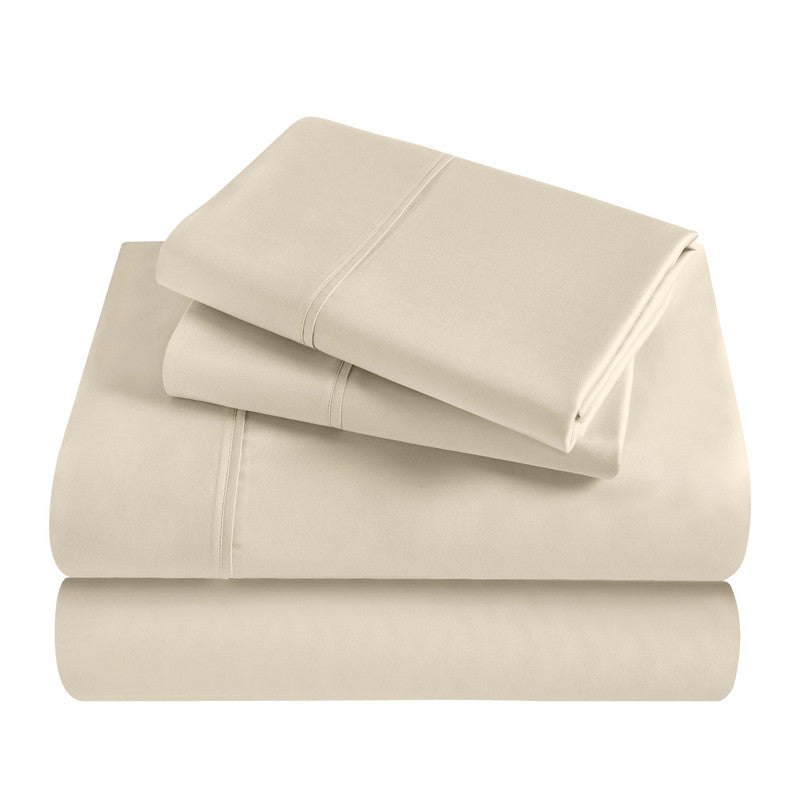 Superior Rayon From Bamboo 300 Thread Count Solid Deep Pocket 4-Piece Sheet Set