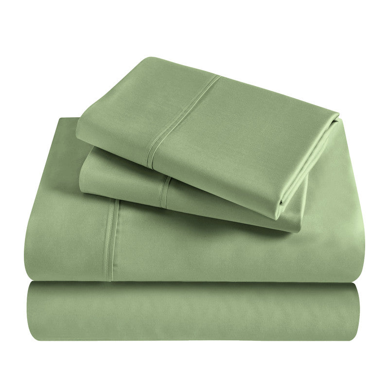 Superior Rayon From Bamboo 300 Thread Count Solid Deep Pocket 4-Piece Sheet Set