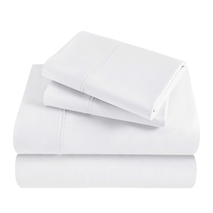 Superior Rayon From Bamboo 300 Thread Count Solid Deep Pocket 4-Piece Sheet Set