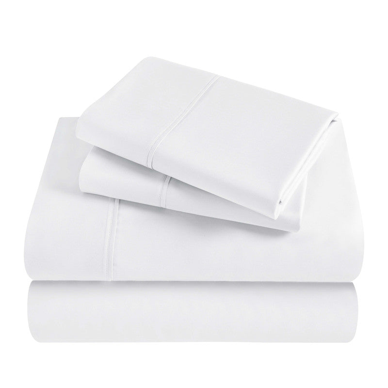 Superior Rayon From Bamboo 300 Thread Count Solid Deep Pocket 4-Piece Sheet Set
