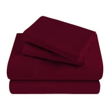 Superior Solid 300 Thread Count Egyptian Cotton Sateen 4-Piece Sheet Set