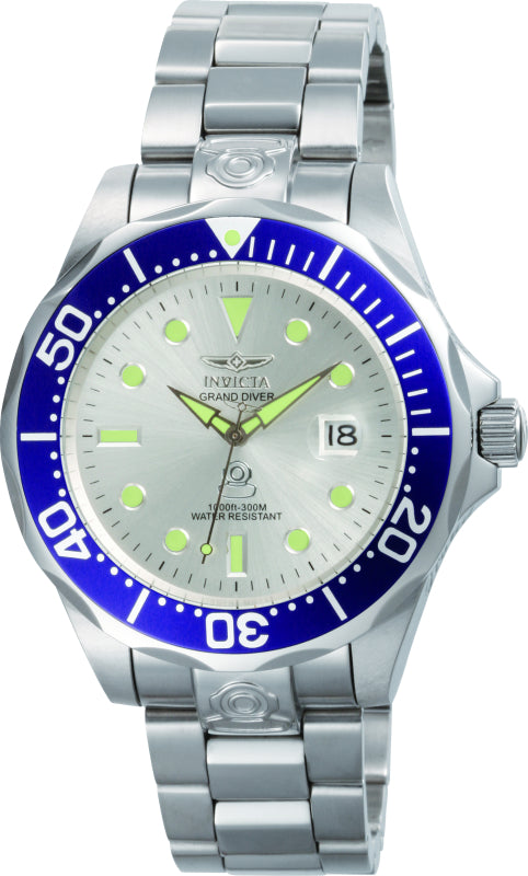 Invicta Men's 47mm Grand Diver Automatic Luminous Markers Bracelet