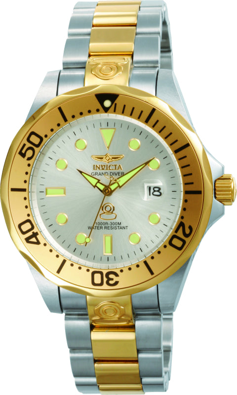 Invicta Men's 47mm Grand Diver Automatic Luminous Markers Bracelet Watch