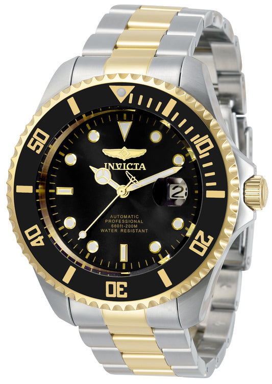 Invicta Men's 47mm Pro Diver Automatic Date Two-Tone Bracelet Watch