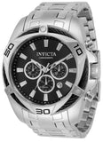 Invicta Men's 50mm Bolt Quartz Chronograph Triangular Bezel Stainless Steel Bracelet Watch