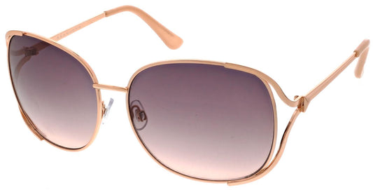 Sean John Women's Large Oval Gold Sunglasses