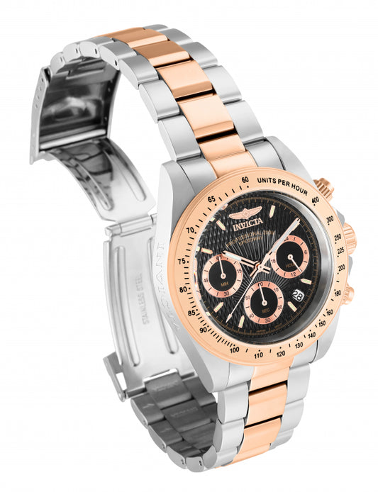 Invicta Men's 39mm Speedway Quartz Chronograph Two-Tone Rose & Silver Bracelet Watch