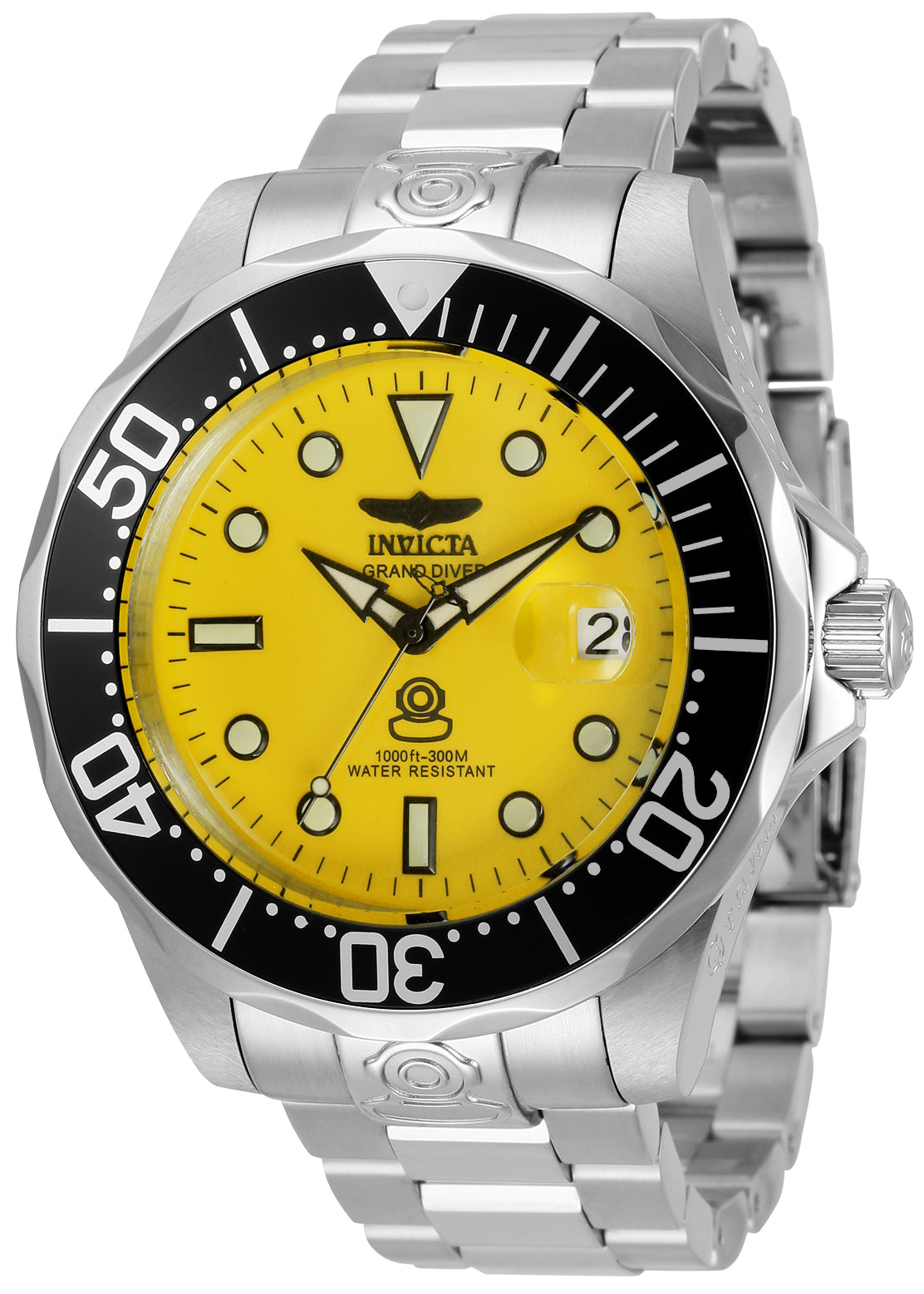Invicta Men's 47mm Pro Diver Automatic Date Color Dial Bracelet Watch