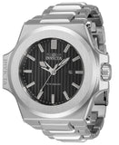 Invicta Men's 58mm Akula Quartz Striped Dial Silvertone Bracelet Watch