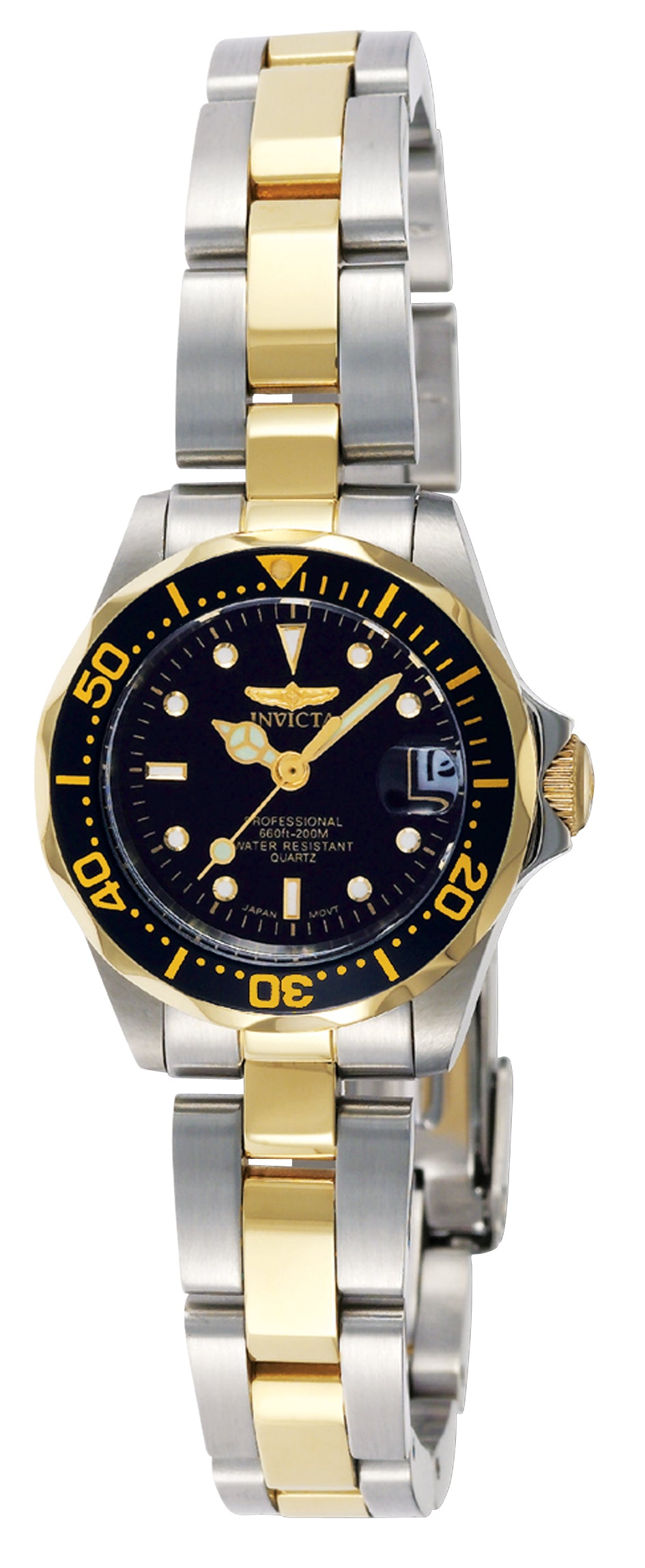 Invicta Women's 24mm Pro Diver Quartz Date Stainless Steel Bracelet Watch