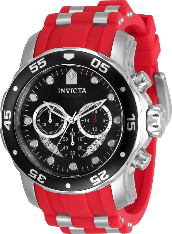 Invicta Men's 48mm Pro Diver Quartz Chronograph Silicone Strap Watch