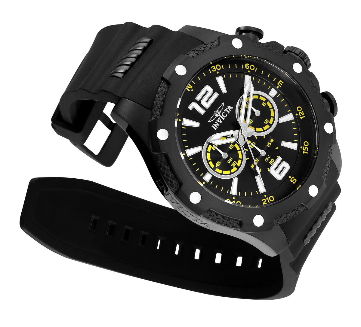 Invicta Men's 50mm I-Force Quartz Chronograph Silicone Strap Watch