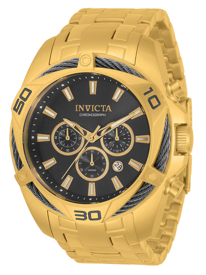 Invicta Men's 50mm Bolt Quartz Chronograph Triangular Bezel Bracelet Watch