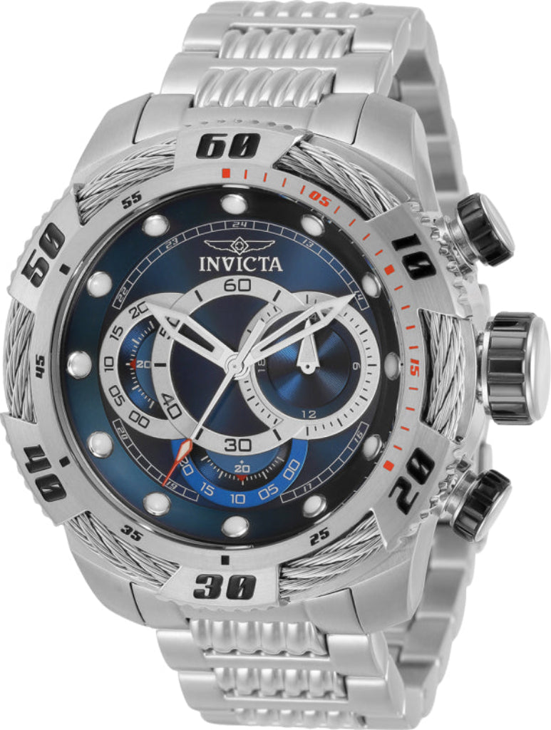Invicta Men's 50mm Speedway Quartz Multifunction Blue Dial Bracelet Watch