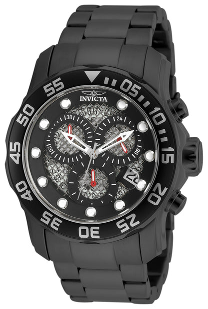Invicta Men's 48mm Pro Diver Scuba Quartz Chronograph Grid Dial Bracelet Watch
