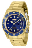 Invicta Men's 43mm Pro Diver Automatic Date Blue Dial & Bezel Bracelet Watch