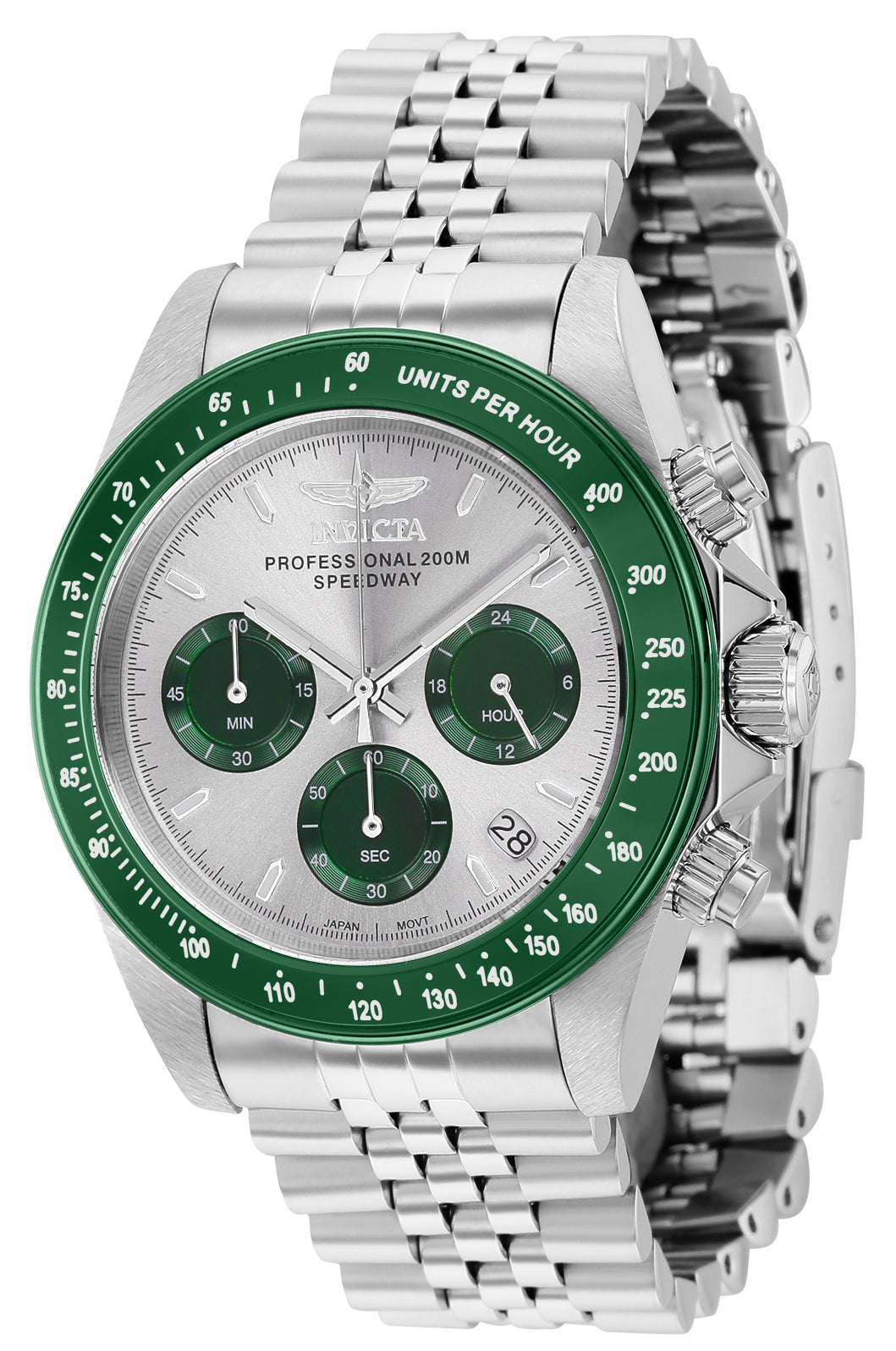 Invicta Men's 39mm Speedway Quartz Chronograph Jubilee Bracelet Watch