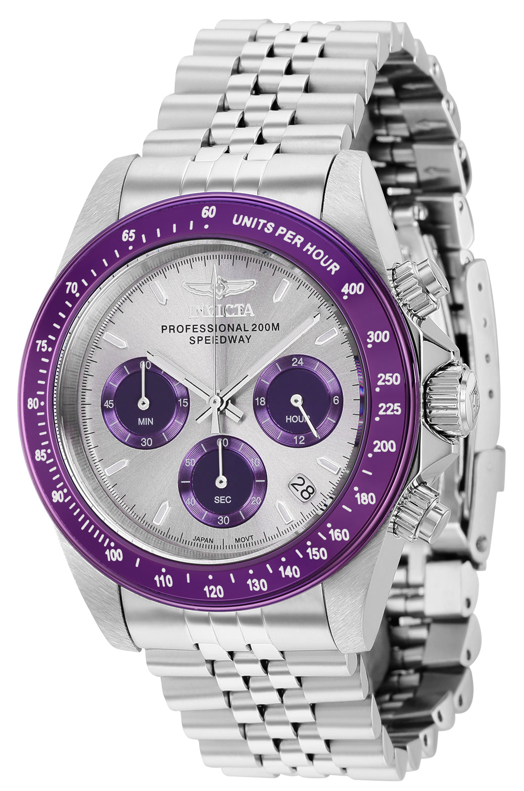 Invicta Men's 39mm Speedway Quartz Chronograph Stainless Steel Bracelet Watch