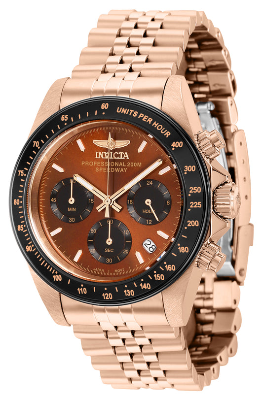 Invicta Men's 39mm Speedway Quartz Chronograph Jubilee Bracelet Watch