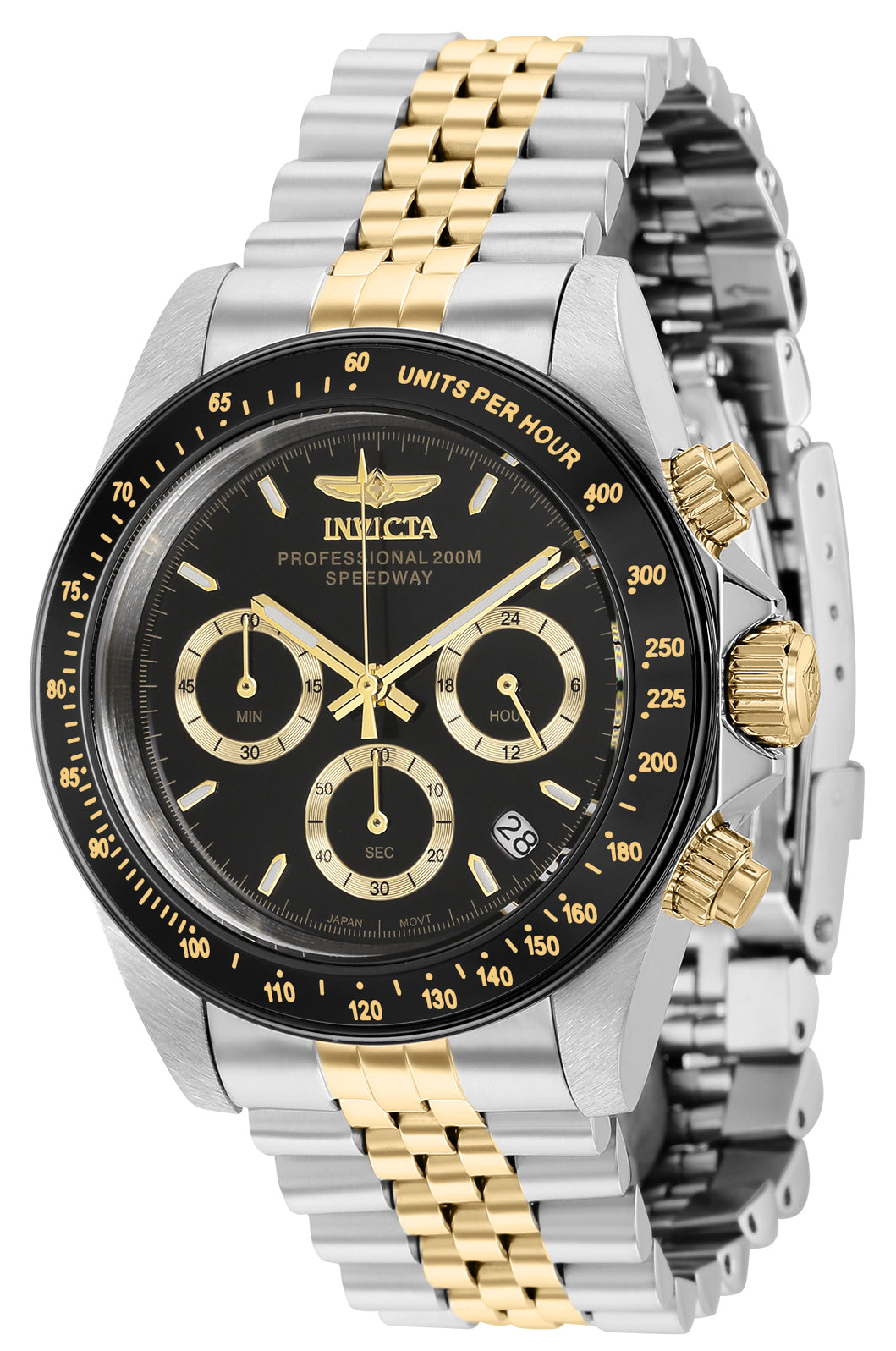 Invicta Men's 39mm Speedway Quartz Chronograph Jubilee Bracelet Watch